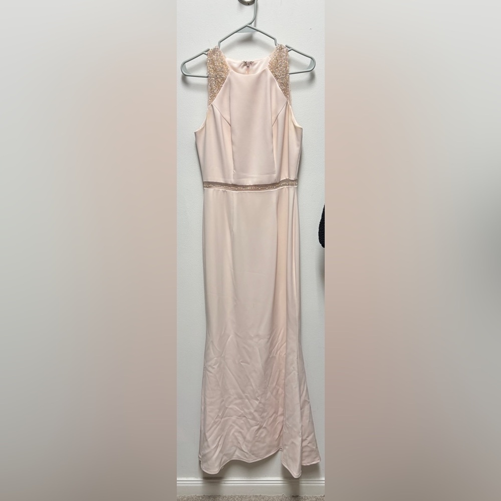 Pale Pink Evening Gown (Size 4)